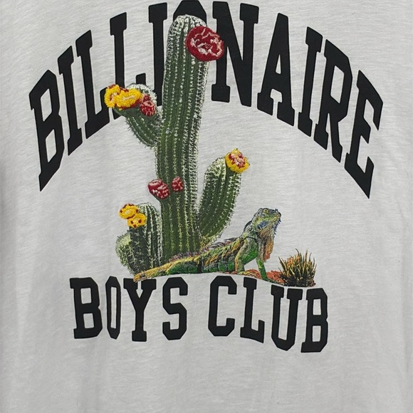 Billionaire Boys Club Desert Short Sleeve Cotton T Shirt in White - Size Medium - Picture 3 of 8